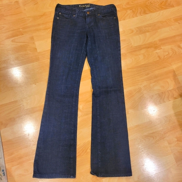 Express Stella Boot Cut Dark Wash Jeans Size 2 - Picture 1 of 6